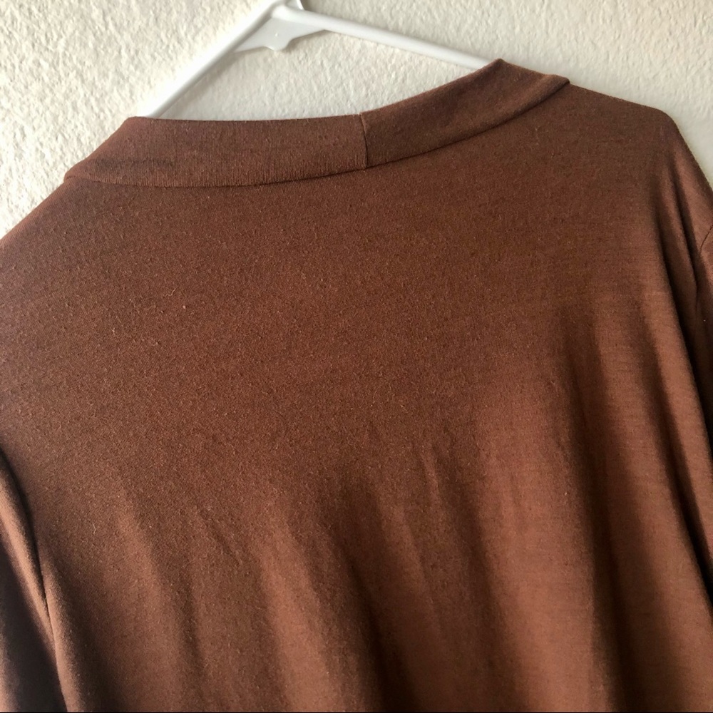 Long Brown Duster Cardigan - Picture 7 of 7